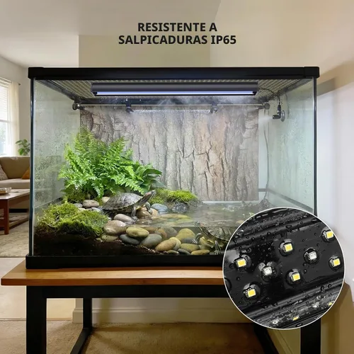 Vista 7 de PAIZOO Luz LED UVB para reptiles 16" UVA UVB Reptile Light con controlador
