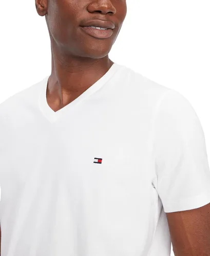 Vista 4 de Tommy Hilfiger Camiseta con cuello en V de bandera para hombre
