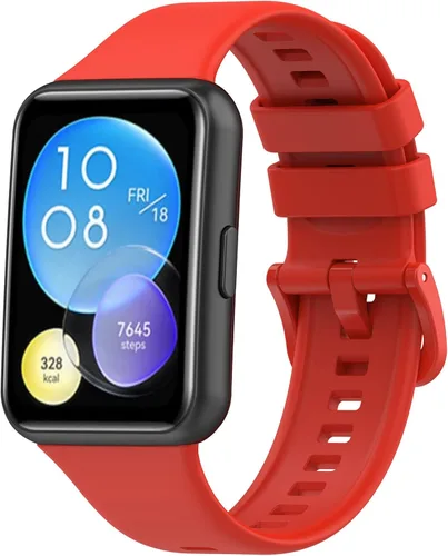Vista 26 de Senter Correas de repuesto de goma suave de liberación rápida para Huawei Watch Fit 2 Smart Watch