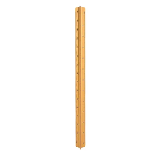 Vista 2 de Concave Scale Ruler, Aluminum Construction (Gold)