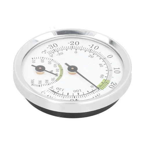 Vista 6 de Tipo de puntero higrómetro del termómetro del dial para el control de la humedad de la temperatura interior del invernadero del refrigerador