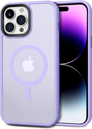 Vista 10 de CACOE Funda magnética para iPhone 12 y iPhone 12 Pro de 6.1 pulgadas - Compatible con MagSafe y soporte magnético para teléfono en el automóvil,