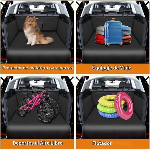 Vista 7 de Alfheim Forro de Carga para Perros, Forro de Maletero para Mascotas Antideslizante e Impermeable con Protector de Solapa del Parachoques, Alfombra