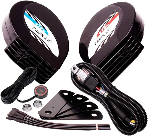 Vista 9 de FARBIN Bocina de aire de motocicleta de tono alto de 12 voltios, impermeable, 510 Hz