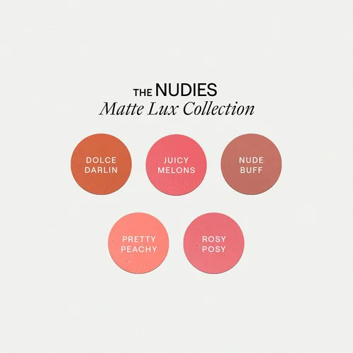 Vista 7 de Nudestix Nudies Matte Lux – 3-in-1 Soft-Matte Blush Stick for Cheeks, Eyes & Lips with Built-In Brush Cream-to-Powder Finish with Blurring Effect