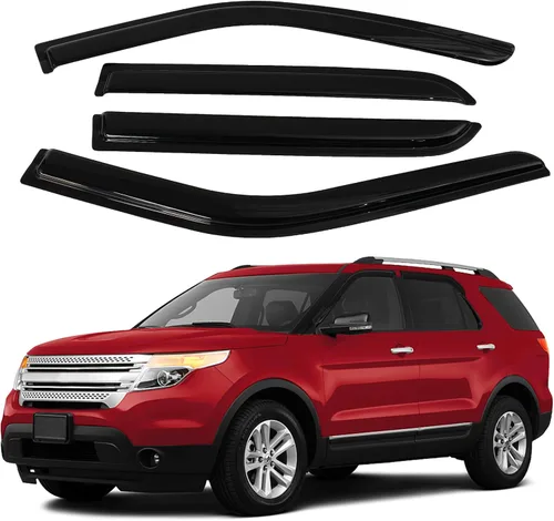 Vista 34 de Canvcle 4Runner - Protectores de lluvia – Viseras de ventana para Toyota 4Runner 2010-2024, deflectores de viento de ventana lateral con cinta