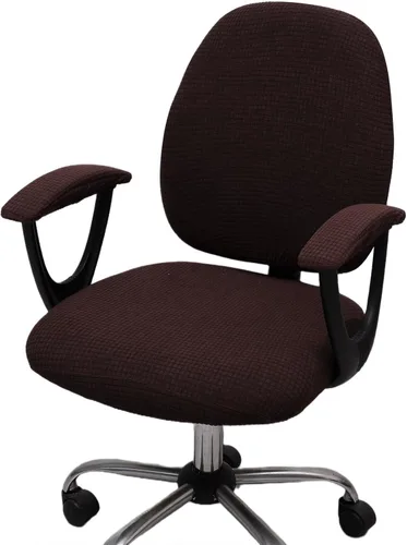 Vista 22 de Melaluxe Funda para silla de oficina con fundas para reposabrazos, funda elástica universal para silla de escritorio, fundas para silla