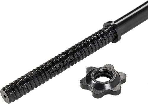 Vista 3 de Signature Fitness Standard Olympic Super Curl Barbell Barra de rizo roscada, 48 pulgadas