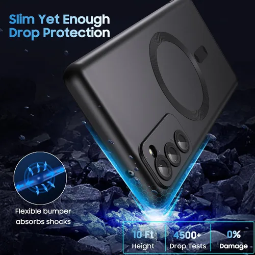 Vista 4 de LEKEVO Funda magnética para Samsung Galaxy S20 FE 5G 【Compatible con MagSafe】【Protector de lente de cámara integrado】 Carcasa delgada de TPU suave a