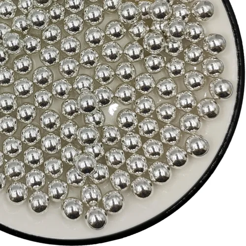 Vista 23 de Perlas negras comestibles en 5 tamaños de chispas de azúcar de 4.59 oz/4.6 onzas, 2,4,7,10,12 in, perlas de caramelo para decoración de pasteles