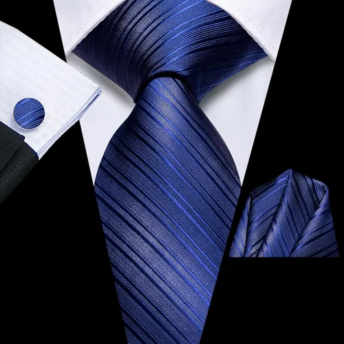 Vista 223 de Dubulle Corbata tejida de cachemira para hombre y gemelos de pañuelo para hombre, conjunto de gemelos para boda formal y negocios