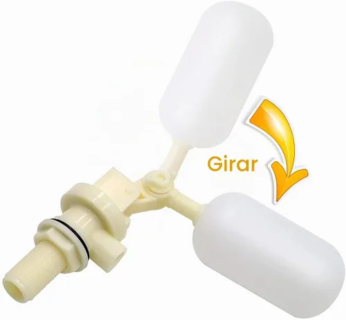 Vista 2 de Válvula de flotador de plástico de 1/2 pulgada, válvula de flotador de agua con brazo ajustable, válvula de bola de flotación de agua estable
