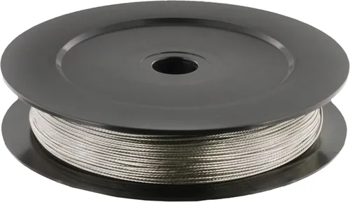 Vista 3 de Scotty Cable Downrigger de repuesto de acero inoxidable n.º 1002, carrete de 400 pies, marrón 400 Feet of 150 Pound Test Spool