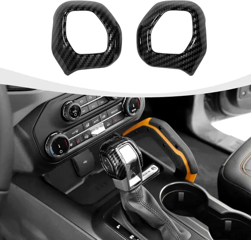 Vista 10 de RAZPOY Cubierta de la perilla de la palanca de cambios compatible con accesorios interiores Ford Bronco 2021-2025, color azul