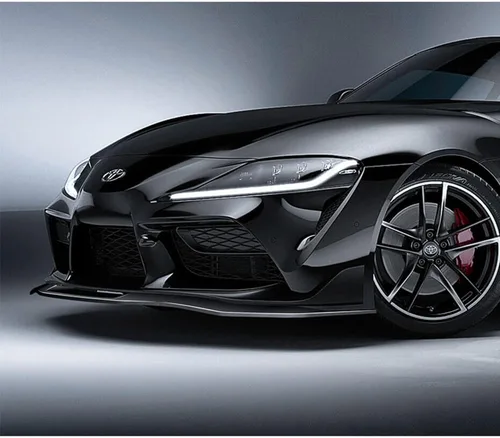 Vista 5 de Q1-TECH, borde de parachoques delantero compatible con Toyota Supra A90 2019-2026, alerón de parachoques delantero, kit divisor de cuerpo de mentón
