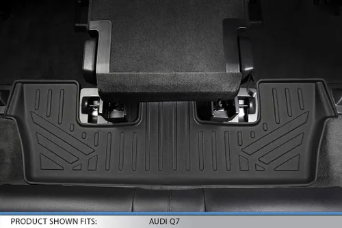 Vista 5 de SMARTLINER Juego de tapetes de piso de ajuste personalizado de 3 filas para Audi Q7 / SQ7 2017-2025