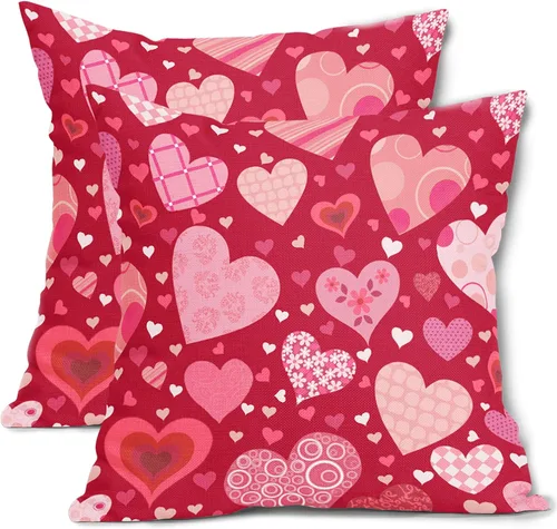 Vista 16 de Juego de 2 fundas de almohada de hojas de plantas tropicales de 20 x 20 pulgadas, juego de 2 fundas de almohada cuadradas de lino de algodón y hojas