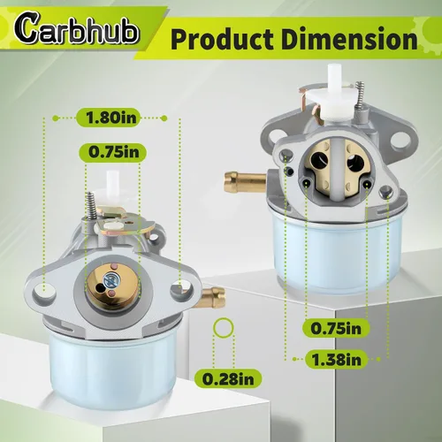 Vista 4 de Carbhub 799869 Carburador para cortacésped 792253 498170 499059 799869 Lavadora a presión para cortacésped Rotary 14112 Oregon 50-658 Carb
