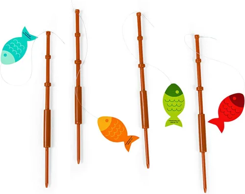 Vista 2 de Fun Express Little Fisherman - Juego de 25 púas para caña de pescar