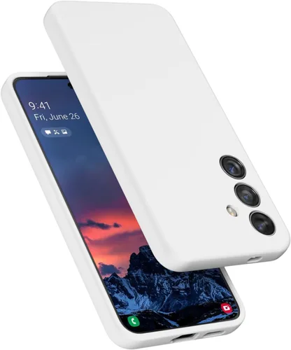 Vista 24 de Diseñado para Galaxy S24+Plus Carcasa, de silicona líquida, de gel, a prueba de golpes, con suave forro de microfibra, compatible con Galaxy S24