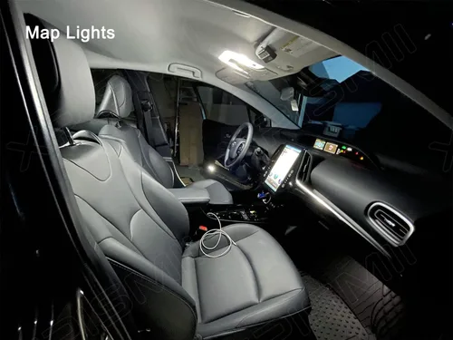 Vista 5 de Xpismii Paquete de 6 piezas de 6000 K Corolla LED de luz interior blanca de repuesto para Toyota Corolla 2003-2012 2013 2014 2015 2016 2017 2018