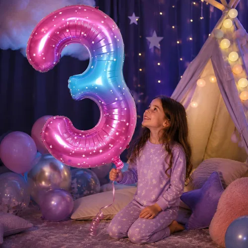 Vista 151 de Globo negro del número 0 para niñas y niños, 40 pulgadas, grande, número 0-9, de papel de aluminio, de Mylar para helio, juego de globos digitales