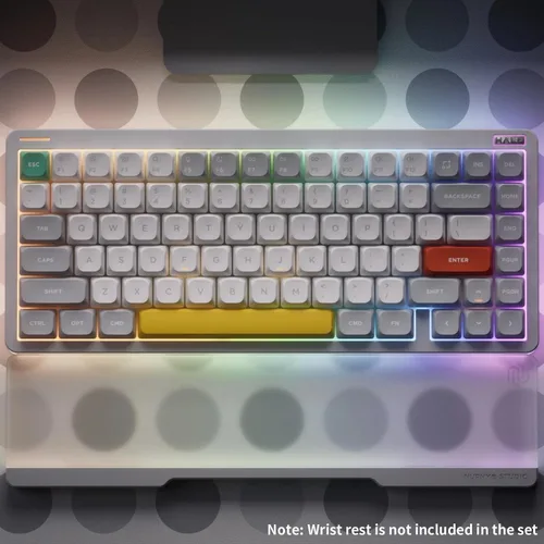 Vista 3 de nuphy Halo75 V2 - Kyeboard mecánico para juegos, teclado Bluetooth inalámbrico 75% intercambiable en caliente, teclado retroiluminado RGB de 83