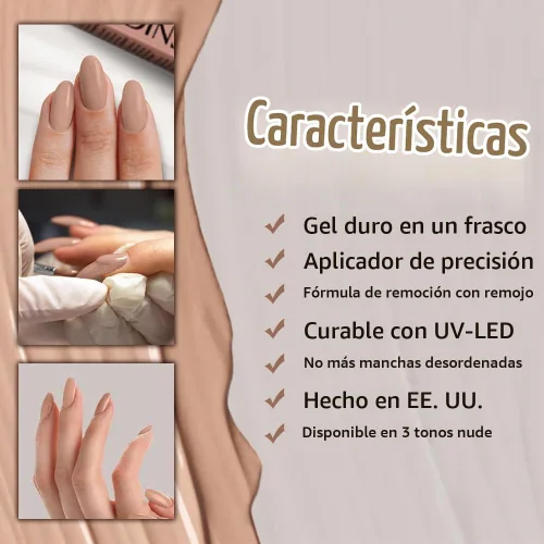 Vista 4 de IBD Gel de construcción, extensión de uñas de gel duro, apenas desnudo, remojo, fortalecedor de uñas, 0.5 onzas líquidas