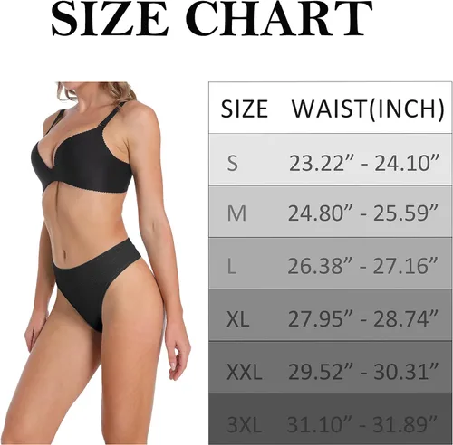 Vista 7 de Umiehary Bragas deportivas elásticas de algodón y nailon de cintura alta para mujer ropa interior transpirable talla regular y grande