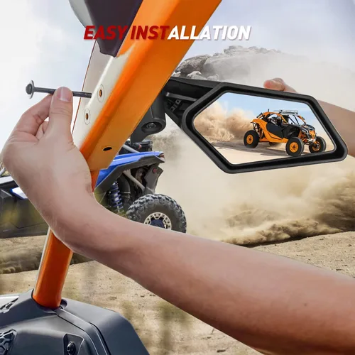 Vista 3 de Frokom Espejos laterales X3 – Can Am Maverick X3 Max X RS/DS/MR/Turbo/R/RR, diseño ajustable y separable