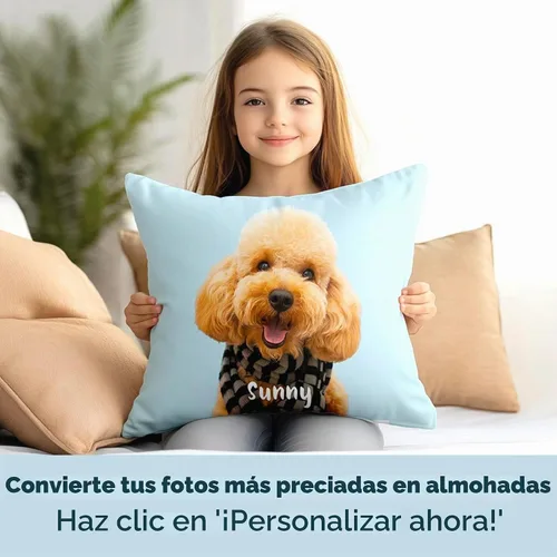 Vista 4 de Fabric Textile Products Almohada personalizada - Fabricada en EE. UU. - Almohadas personalizadas con imágenes o texto - Almohada de sofá - Regalo
