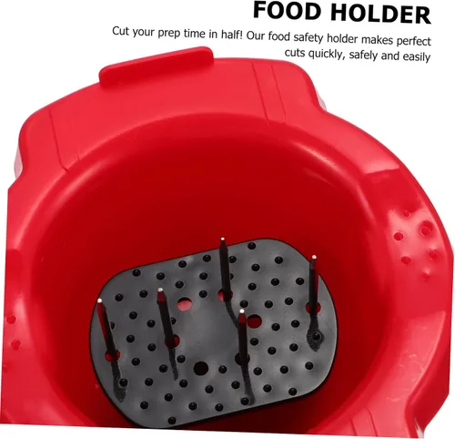 Vista 3 de KICHOUSE Soporte de seguridad alimentaria Mandolina Slicer Rallador de Dedo Resistente Protector de Dedo Vegetal Queso Rallador Multifuncional