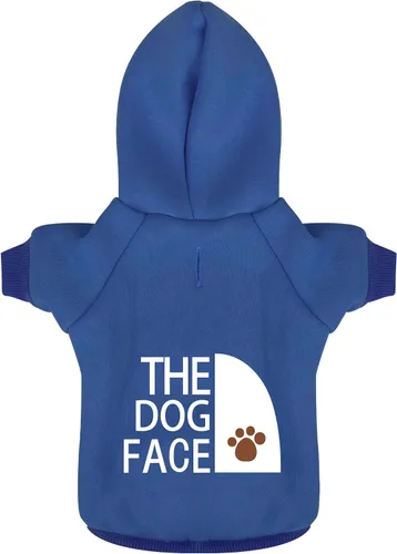 Vista 10 de Paiaite Sudadera Negra con Capucha para Perro Chihuahua: Mantén a Tu Cachorro Abrigado y Elegante con una Sudadera Estampada 'The Dog Face', Ropa