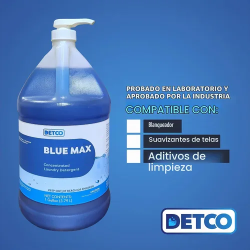 Vista 7 de Concentrado de detergente para ropa de resistencia industrial/256 cargas -1/2 oz por carga- removedor de manchas y manchas, (botella de 1 galón)