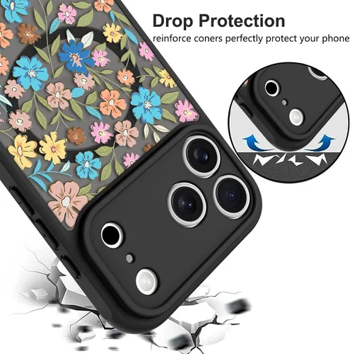 Vista 68 de KANGHAR - Funda compatible con iPhone 11, diseño de leopardo negro, textura de neumático antideslizante, a prueba de golpes, funda protectora