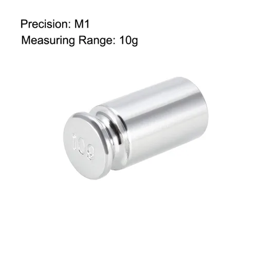 Vista 3 de uxcell Acero cromado de la precisión del peso 0.35 oz M1 de la calibración para las básculas de la balanza de Digitaces