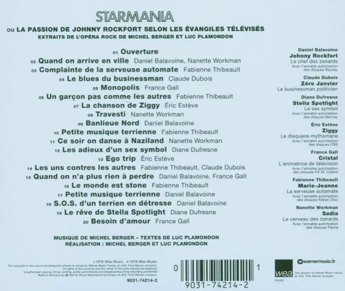 Vista 2 de Starmania 1978 Concept Cast