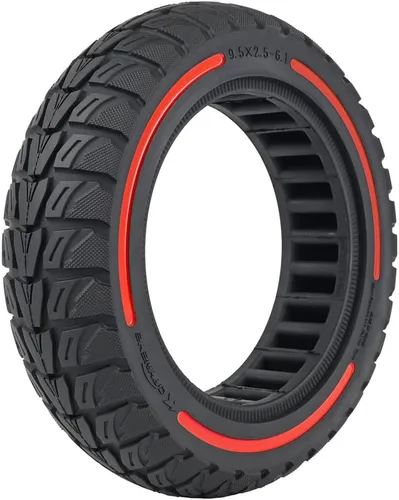 Vista 18 de Reemplazo de neumático sólido todoterreno de 9.5 x 2.5-6.1 para NIU KQi3 Pro/Max/Sport Scooter - Sin pinchazos, mantenimiento sin complicaciones
