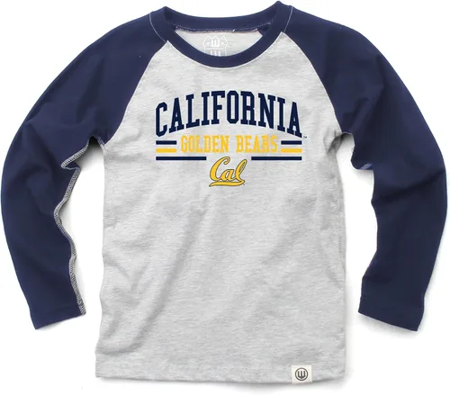 Vista 25 de Wes and Willy NCAA playera raglán de manga larga para niños