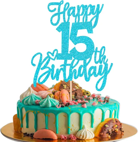 Vista 12 de 1 pieza de decoración para pastel de cumpleaños número 10 con purpurina y texto en inglés "Cheers to 10" Birthday Cake Pick Ten 10 Fabulous Cake