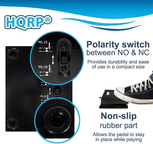 Vista 5 de HQRP Pedal Sustain para Casio CTK-2090, CTK-2400, CTK-3200, CTK-3500, CTK-4200, CTK-4400, CT-X700, PX-160, PX-S1100, CDP-S350, WK-6600 – Compatible