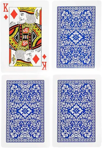 Vista 2 de The Dreidel Company Baraja de cartas para niños, baraja de cartas, juegos, diversión familiar, recuerdos de fiesta (cartas grandes (3 x 5 pulgadas)