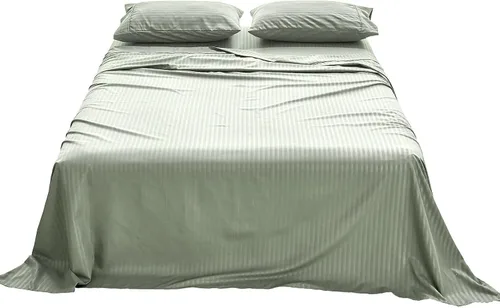 Vista 37 de Kingnex Sábanas a rayas para sofá cama de 36 x 72 pulgadas, tamaño individual para sofá cama, microfibra suave de doble cepillado 1800, 3 piezas