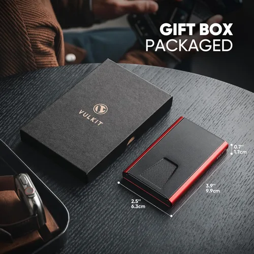Vista 19 de VULKIT Cartera delgada minimalista para tarjetas VC500 VC500C, Rosado, Minimalista