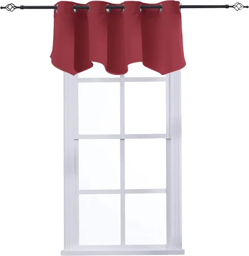Vista 9 de Aquazolax Cortinas opacas de 45 pulgadas de largo, juego de 2 paneles para guardería, cortinas de tratamiento de ventanas con aislamiento térmico