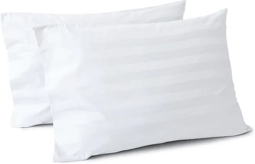 Vista 19 de Juego de 2 fundas de almohada 100% de algodón egipcio, fundas de almohada refrescantes de 400 hilos, fundas de almohada suaves y transpirables
