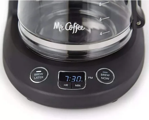 Vista 5 de Mr. Coffee® Cafetera programable de 12 tazas, prepara ahora o más tarde