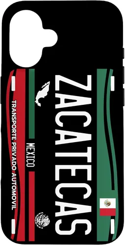 Vista 31 de Placa de matrícula Zacatecas para iPhone 13 Pro Max, Zacatecas México, funda Zacatecas