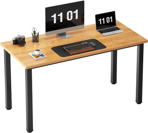 Vista 27 de Need Escritorio pequeño para computadora, mesa de escritura resistente de 31.5 pulgadas, estrecho, negro