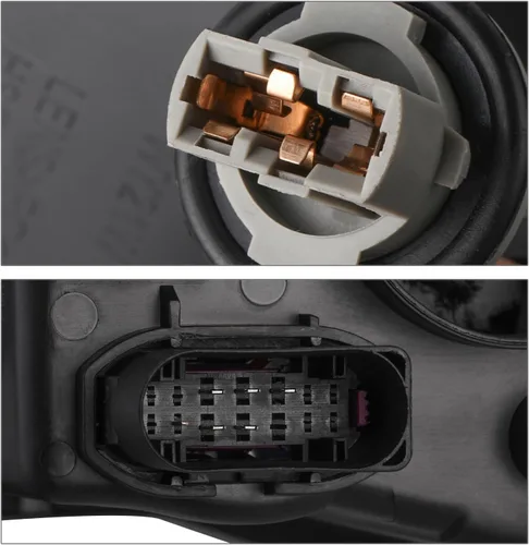 Vista 12 de M-AUTO Conjunto de faros delanteros con 4 bombillas LED premontadas de 6000 K compatibles con Ford Focus 2015-2017, carcasa cromada estilo OE, lente